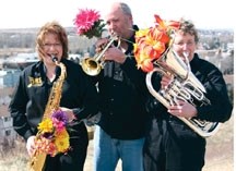Members of Foothills Music Society, left to right, Annette Resler, John Bird and Evelyn Powell are just a tiny fraction of the many perfomers coming to HTA Sunday for a show