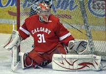 University of Calgary goaltender Dustin Butler backstopped the Dinos to a University Cup berth in the 2010-2011 season and was named Top CIS Goaltender for his efforts.