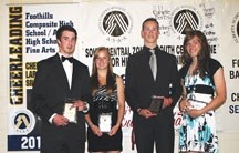 The Foothills Falcons&#8217; Grade 10 and 11 Male and Female Athletes of the Year were announced at the Foothills Composite High School&#8217;s athletic banquet June 6. They