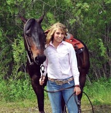 Phoebe Bushnell of Millarville and her horse Willie are racing in their first Millarville Stock Horse Race this Canada Day in Millarville.