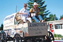 The local library entry makes its way through Longview during the community&#8217;s 2010 parade. Little New York Daze return this weekend with music, a market, stuff for the