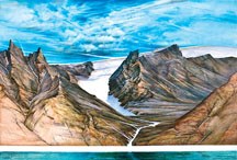 An oil painting of Devon Island in the Canadian Arctic by Ontario artist Andrew Sookrah is just one of the many landscape images featured in On the Scene. The art exhibition