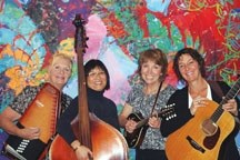 The June Bugs, which includes (left to right) Sue Anne Borer, Renay Eng-Fisher, Audrey Guagliano and Christie Simmons, will bring their acoustic folk sound to the Room Full