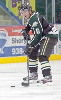 Okotokian Keaton Lubin made his debut for the Oilers on Jan. 13 at Centennial Arena, a 3-2 loss to the Drayton Valley Thunder.