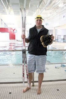 Andrew Gustafson of Okotoks Natural High is an organizer for the inaugural Natural High Triathlon on Family Day Feb. 20 at the Okotoks Recreation Centre pool and the Crystal