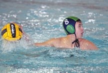 Dolphins water polo club member Jacky Tran, 13, loads up a shot against the Calgary Mako during the Dolphins&#8217; tournament, Jan. 15 at the Okotoks pool. Tran is one of