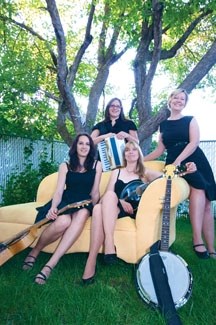Calgary-based folk group Magnolia Buckskin will perform at the final A Room Full of Sound concert for the season this weekend. Front row, from left: Emily Triggs and Kathy