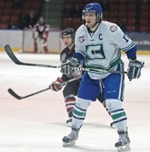 Okotoks native Joel Paiement was the captain of the AJHL&#8217;s Calgary Canucks last season. Paiement committed to attend the College of St. Scholastica in Duluth, Minnesota 