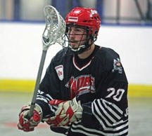 Okotoks Jr. Raider Leighton Gibson (20) is a minute younger than twin brother Marshall (28).