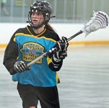 Okotoks Mustang Ally Bymak will represent Alberta at the Canadian Lacrosse Association Bantam Girls Nationals in late July.