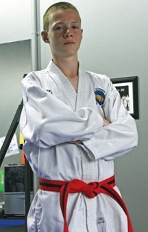 Callum Reeve works on his patterns in preparation for the Taekwon-Do World Cup, Oct. 4 to 7 in Brighton, England.
