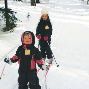 The McFadyen children, here skiing in Whitecourt, have registered for the Jackrabbit program with the Crystal Ridge Nordic Centre in Okotoks.