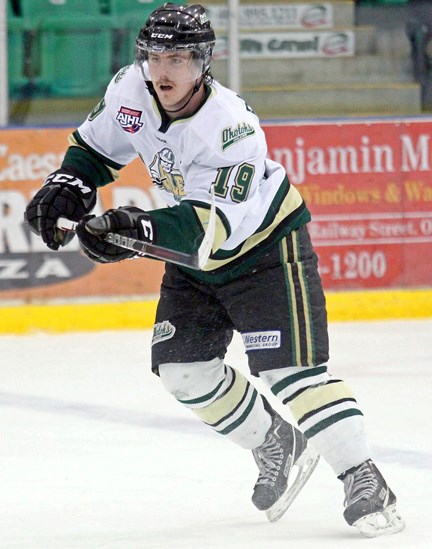Okotoks Oiler Scott Bolland has eight goals and nine points in 14 games since being switched from forward to defence.