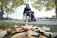 Turner Valley mom of four Quinn Page-Smith is grateful to her community for raising more than $30,000 on her GoFundMe page to purchase a wheelchair and other items she needs