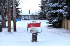 A proposal to develop townhouses and duplexes on this acre of land in southeast Black Diamond was put on hold after Town Council decided to revise its area structure plan in