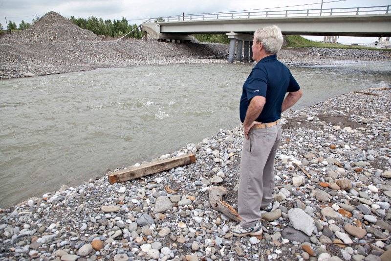 The 2013 flood that damaged Decalta Bridge, roads and pathways, and required mitigation work along the Sheep River, is expected to be complete by February 2016.