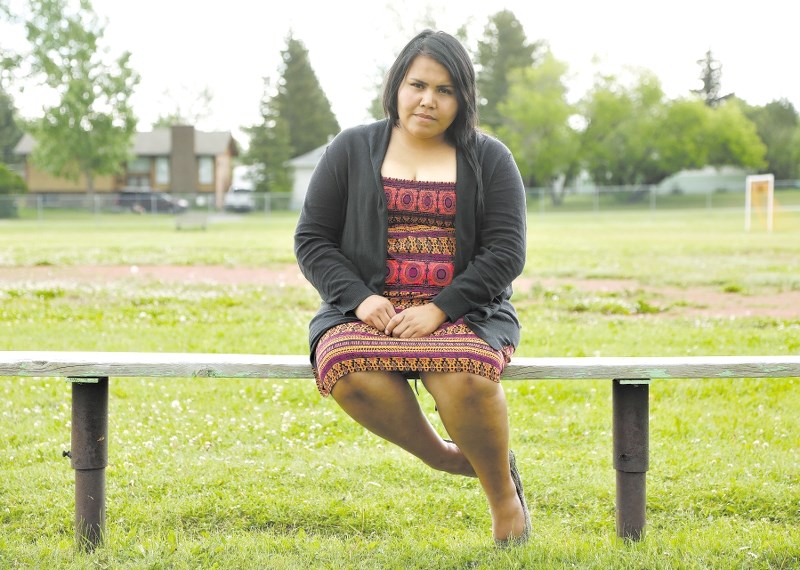 Eighteen-year-old Tashena Daniels is the first female from Eden Valley to graduate from Oilfields High School in 25 years. She plans to pursue a career in the film industry.