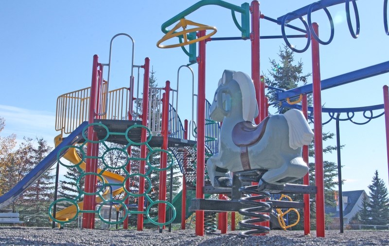 The new playground structure at Wilrich Park is expected to be open to the public later this month. The previous equipment was damaged during the 2013 flood and nearing its