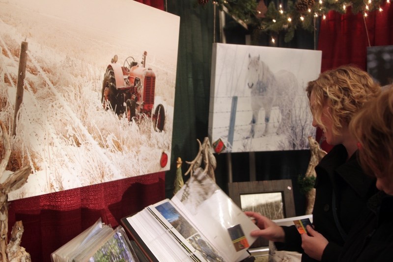 Art on display at the 2011 Spruce Meadows Christmas Market. The market is one of six set for this weekend across the Foothills.