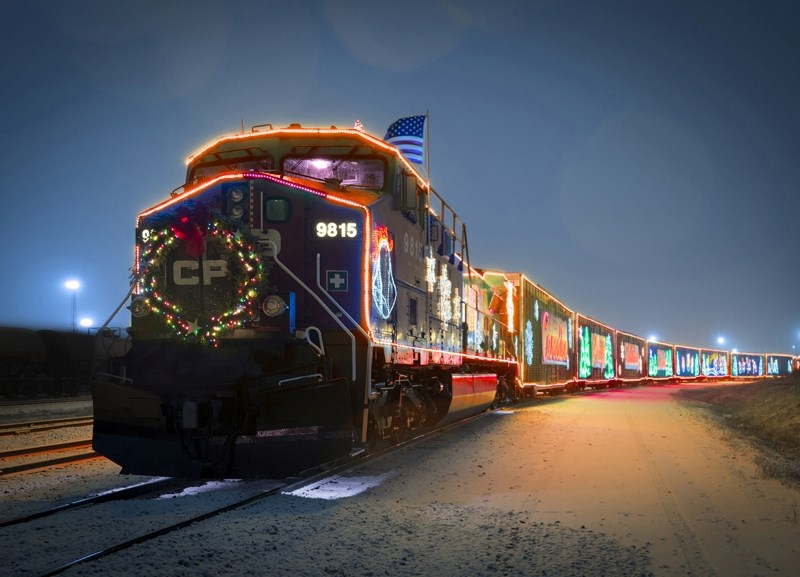 The CP Rail holiday train is making a stop in Blackie on Dec. 12 at 1 p.m. in support of local food banks.