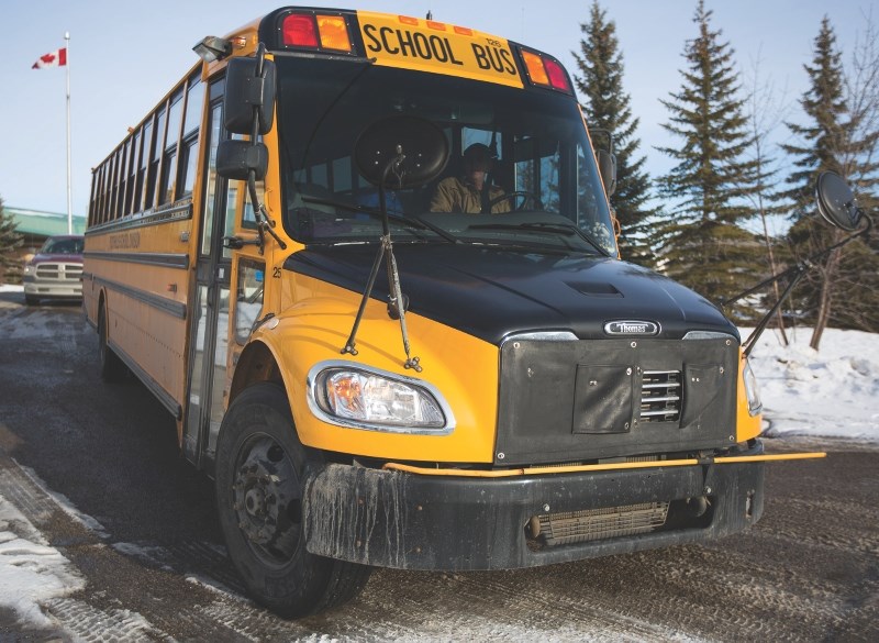A Foothills School Division school bus was involved in a collision on Jan. 19. Turner Valley RCMP encourage motorists to be careful when driving around these vehicles that
