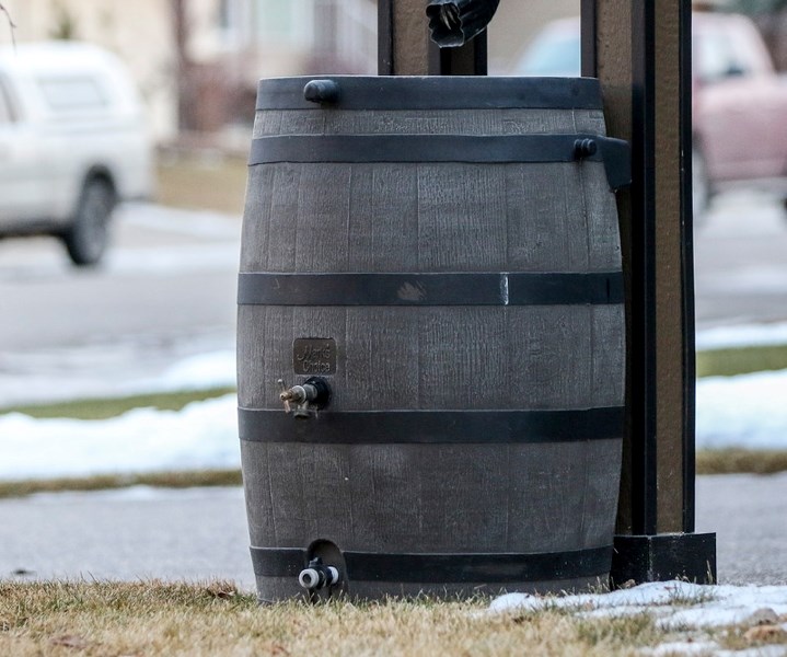 Rain barrels are one way Okotoks residents can obtain a rebate for reduced water usage.