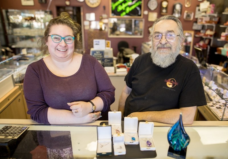 Wild Rose Jewellery owner Garo Yanikyan and his daughter Natasha were pleasantly surprised to accept the Chamber of Commerce Business Excellence Award.