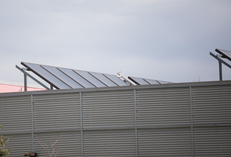 The Okotoks Recreation Centre won&#8217;t be home to an array of solar panels any time soon due to high costs and roof condition.