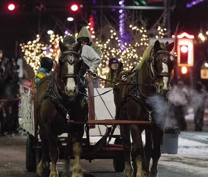 Horse-drawn wagon rides are among the highlights at Light Up Okotoks. This year&#8217; s event takes place on Nov. 18 and features a variety to eat, see and experience from