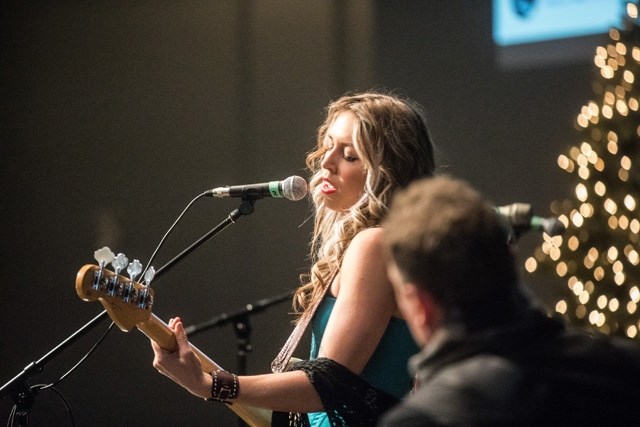 Okotoks country music singer/songwriter Tanya Ryan performs at the Okotoks Food Bank Christmas Concert on Dec. 13. The musician is one of three to be nominated for the