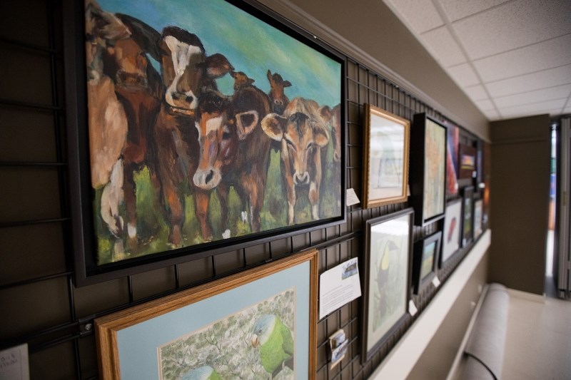The work of the Bragg Creek Painters hangs in the Sheep River Public Library&#8217; s art gallery in Turner Valley. An artists&#8217; reception is planned for Feb. 3 at 2 p.m.