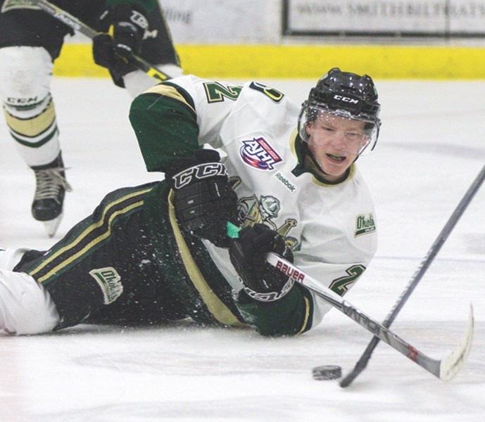 Defenceman Travis Verveda was traded from the Okotoks Oilers to the Canmore Eagles for forward Colby Livingstone on Jan. 10.