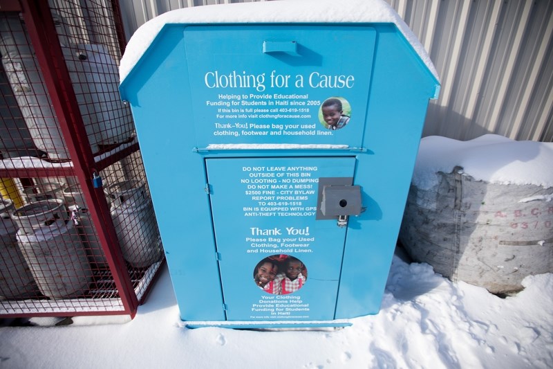 Residents can bring in their unwanted clothes down to the Eco Centre to add to the new Clothing for a Cause bin.