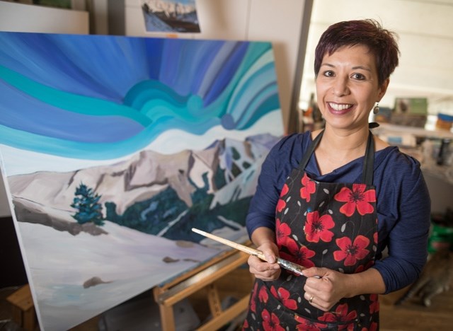 Okotoks artist Janifer Calvez is displaying her latest series, Earth, Wind and Sky, in the Okotoks Art Gallery April 8 to June 3.