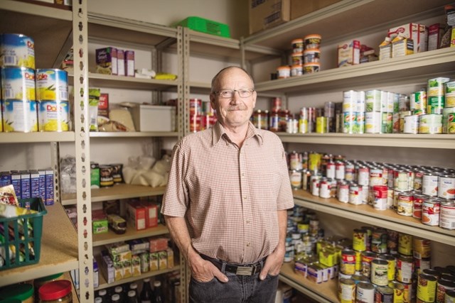 Oilfields Food Bank president Glenn Chambers is looking to the community for more food donations to meet a 30 per cent increase in demand since last fall.