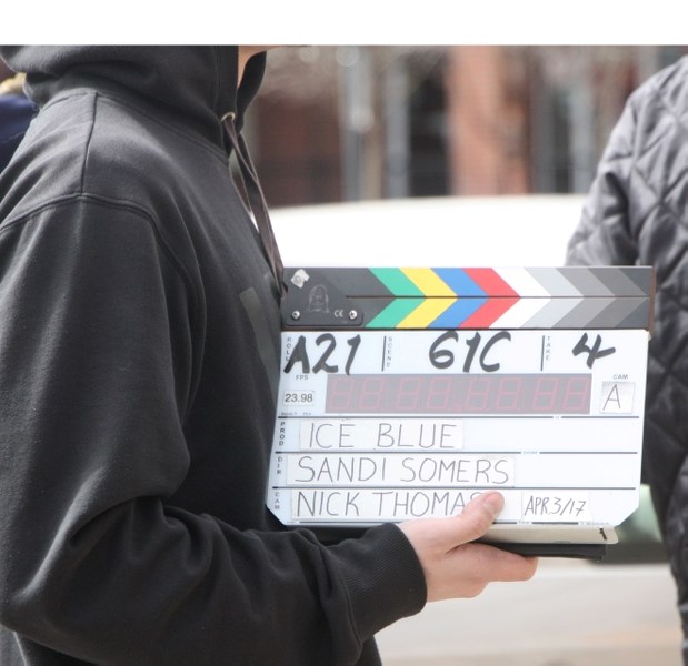 Filming of the full-length supernatural drama Ice Blue took place in downtown Okotoks on April 3.