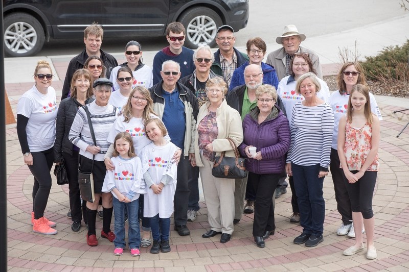 Volunteer co-ordinators from various organizations and volunteers gathered on April 22 at the Olde Towne Okotoks&#8217; plaza for the first ever Volunteer Appreciation Day.
