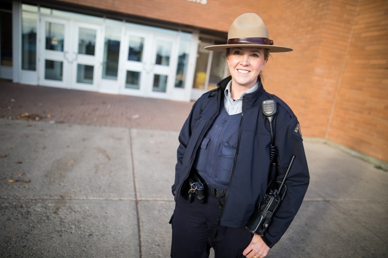 Const. Rita Gillis, Okotoks RCMP School Resource Officer, is leading a meeting with parents on May 4 at the Holy Trinity Academy at 7 p.m. to discuss online safety. The