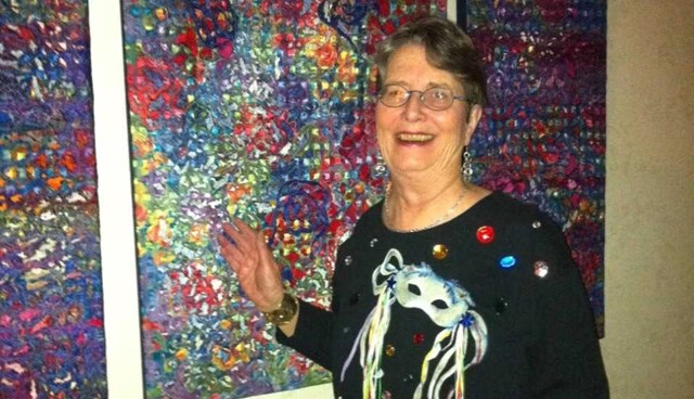 Multimedia artist Ann Haessel will display her unique impressionist fibre art in the Okotoks Art Gallery from Sept. 9 to Nov. 11. An opening reception will take place Sept. 9 
