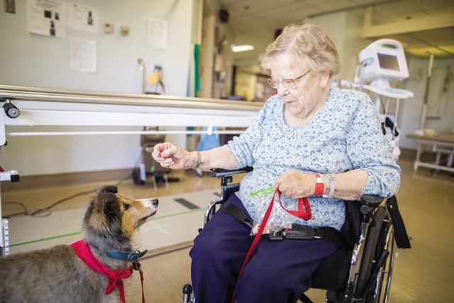 Bunny Munch was reunited with her dog Kitty Cat on July 28 while getting some physiotherapy at Oilfields General Hospital. Munch had been missing the therapy dog, which she