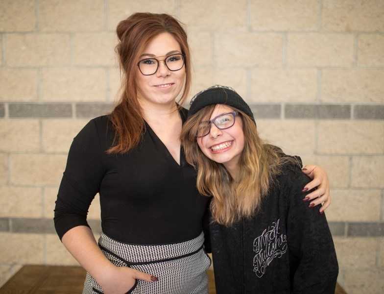 Amy Morrison and Bethany Mifsud-Lem were matched up by Big Brothers Big Sisters of Calgary and Area in the summer and spend an evening together each week.