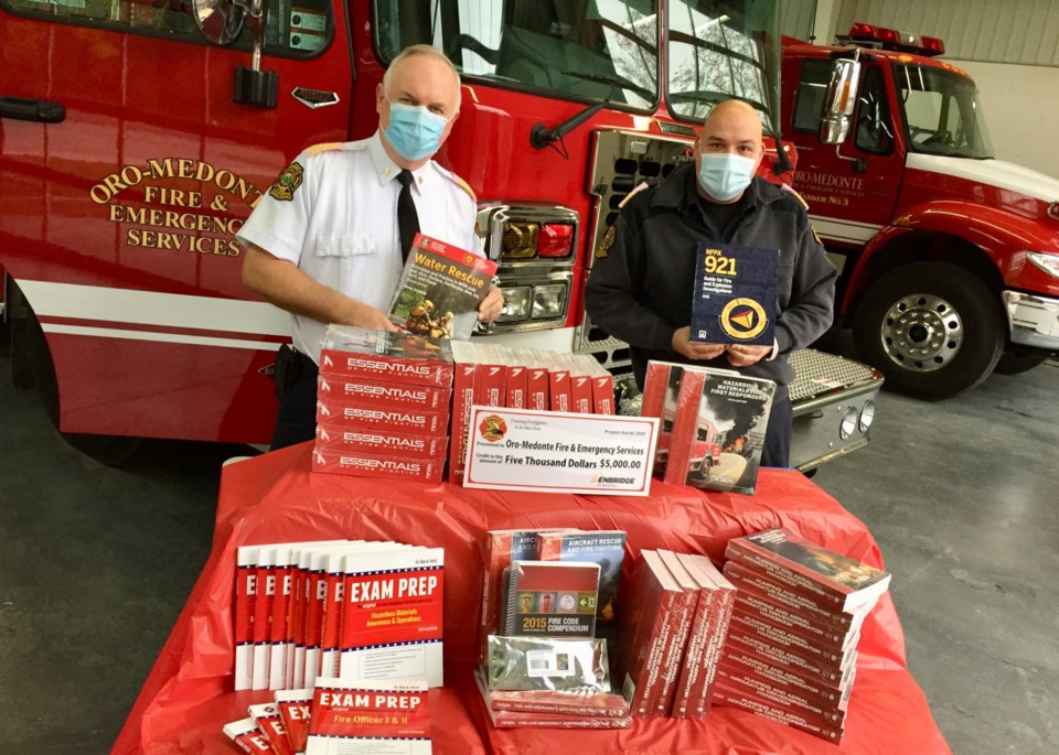 Enbridge gives OroMedonte Fire Services a boost for training Orillia