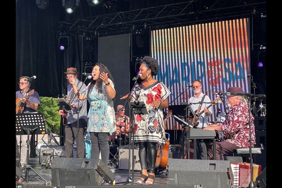 The Mariposa Folk Festival kicked off Friday evening with a '60 in 60' performance to commemorate the festival's 60th anniversary. The three-day event, at Orillia's Tudhope Park, is sold out and will attract thousands of music fans over its three-day run.