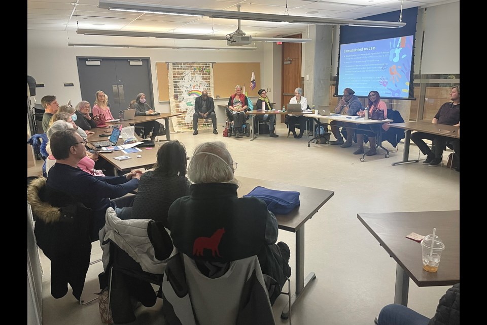 More than 30 people attended the first equity, diversity, and inclusion round table, held Wednesday evening at the Orillia Public Library.

