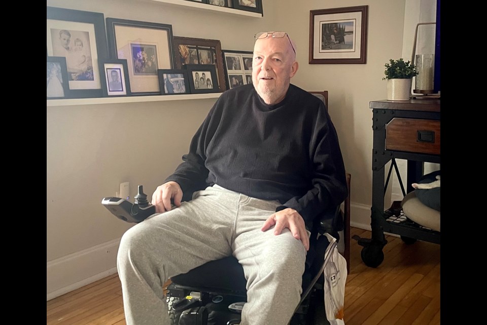 John Pritchard, 65, has been battling multiple system atrophy, which has rapidly and dramatically affected his life over the past year.
