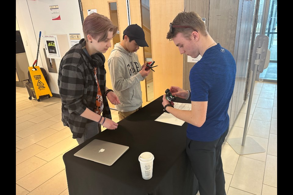 The 'Dante’s Peak' event required students to reconstruct an aircraft, using Lego, that had crashed into the side of a mountain before a volcano erupts in 40 minutes.