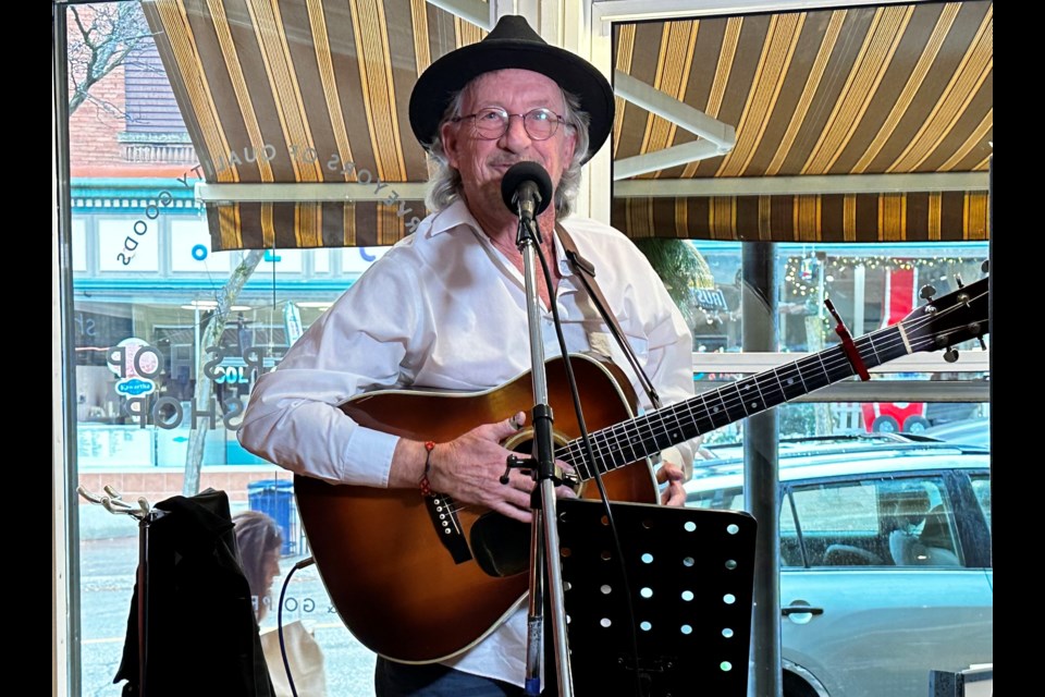 Steve Porter played Gordon Lightfoot hits for attendees at a celebration of what would have been Lightfoot's 85th birthday Friday at PICNIC.