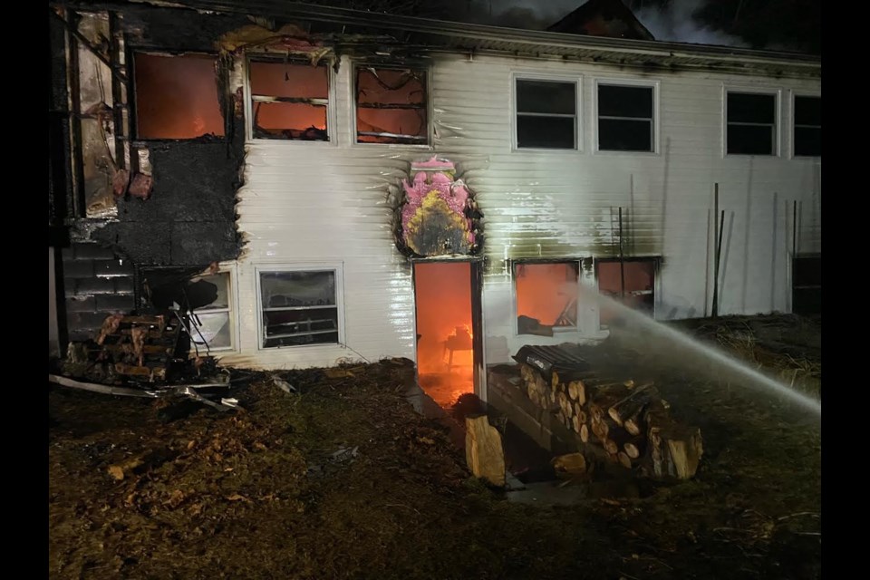 A Ramara Township home caught fire Monday night, and the community is rallying to support the couple who lived there.