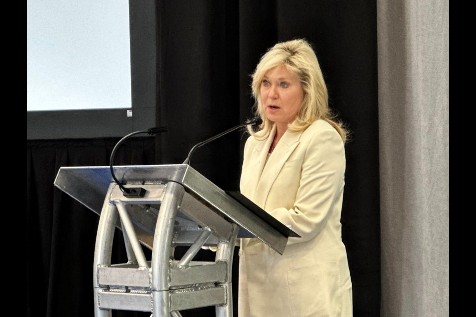 Ontario Liberal Party leader Bonnie Crombie leveled a variety of criticisms against the provincial government, and promised her party will be a "strong partner" with municipalities if elected in 2026.