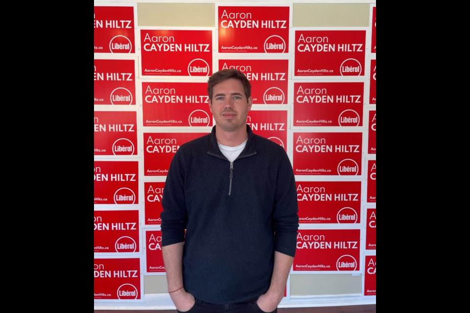 Aaron Cayden Hiltz, 30, hopes to bring progressive change to Simcoe North through a combination of personal and political experiences.